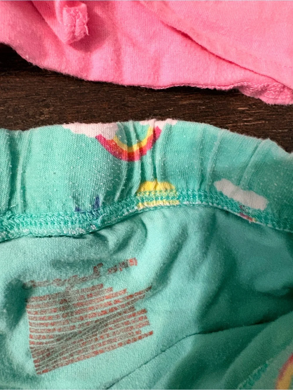 The Children's Place Pink Tank and Mint Rainbow Skirt Set